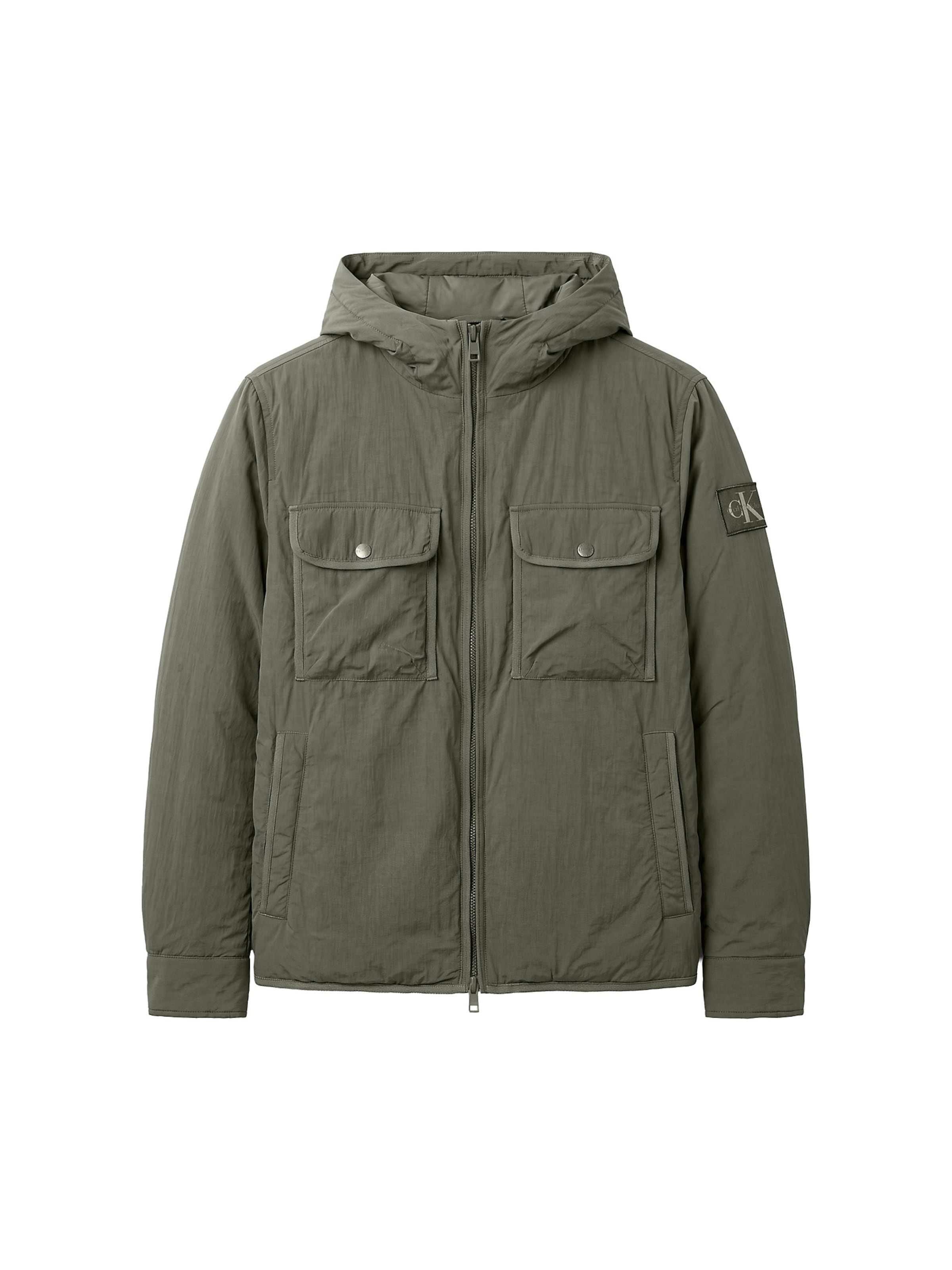 Calvin Klein Jeans Jacke in XS in oliv, Produktansicht