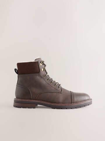 Next Lace-Up Boots in Brown