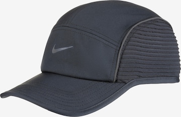 NIKE Athletic Cap in Black: front