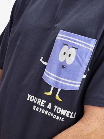 hydroponic - Camiseta 'Hydroponic x South Park Regular-Fit Towelie Graphic T-Shirt' en azul