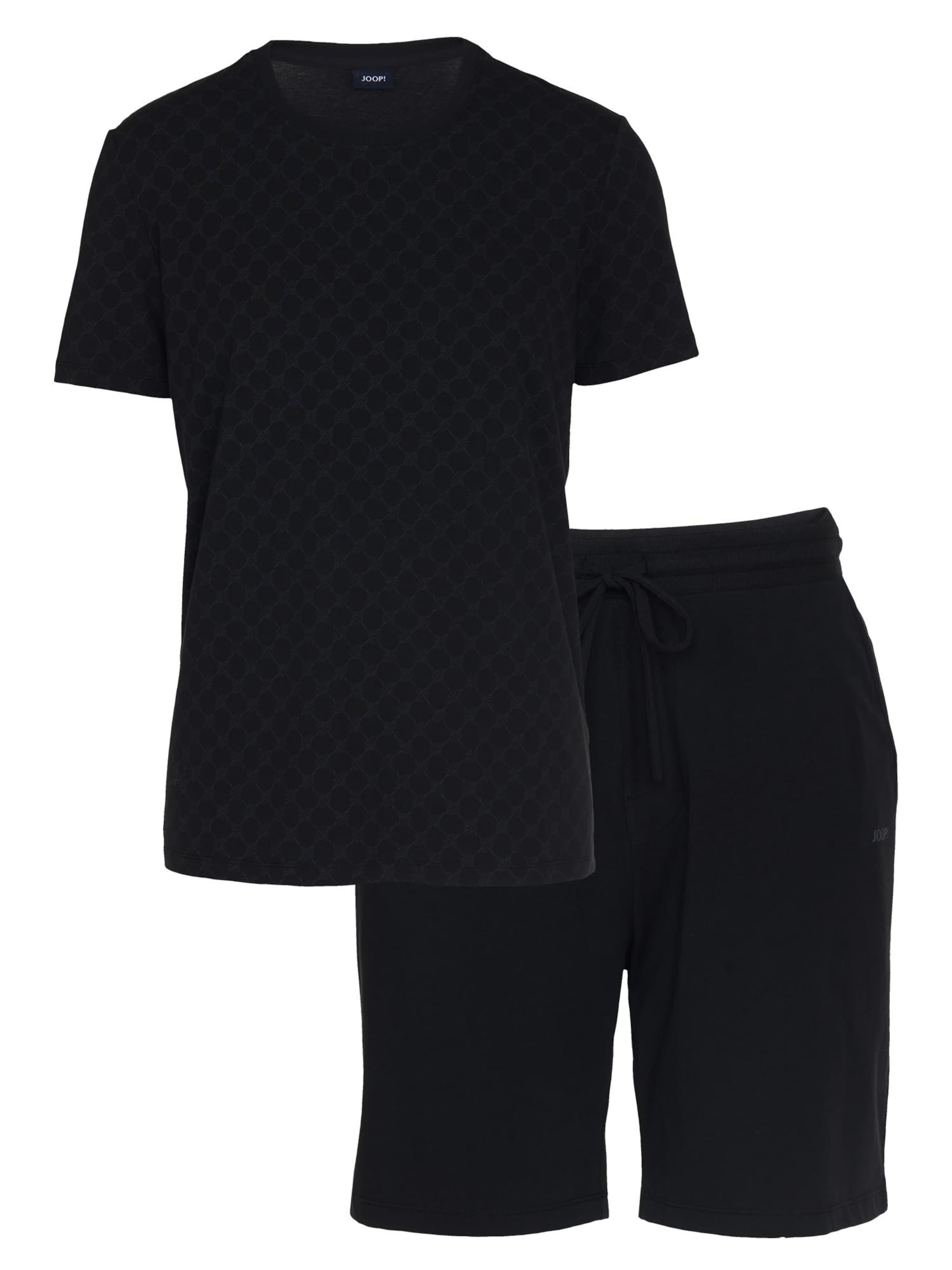 JOOP! Pyjama kurz 'Leisure'‌ in Schwarz: Vorderseite