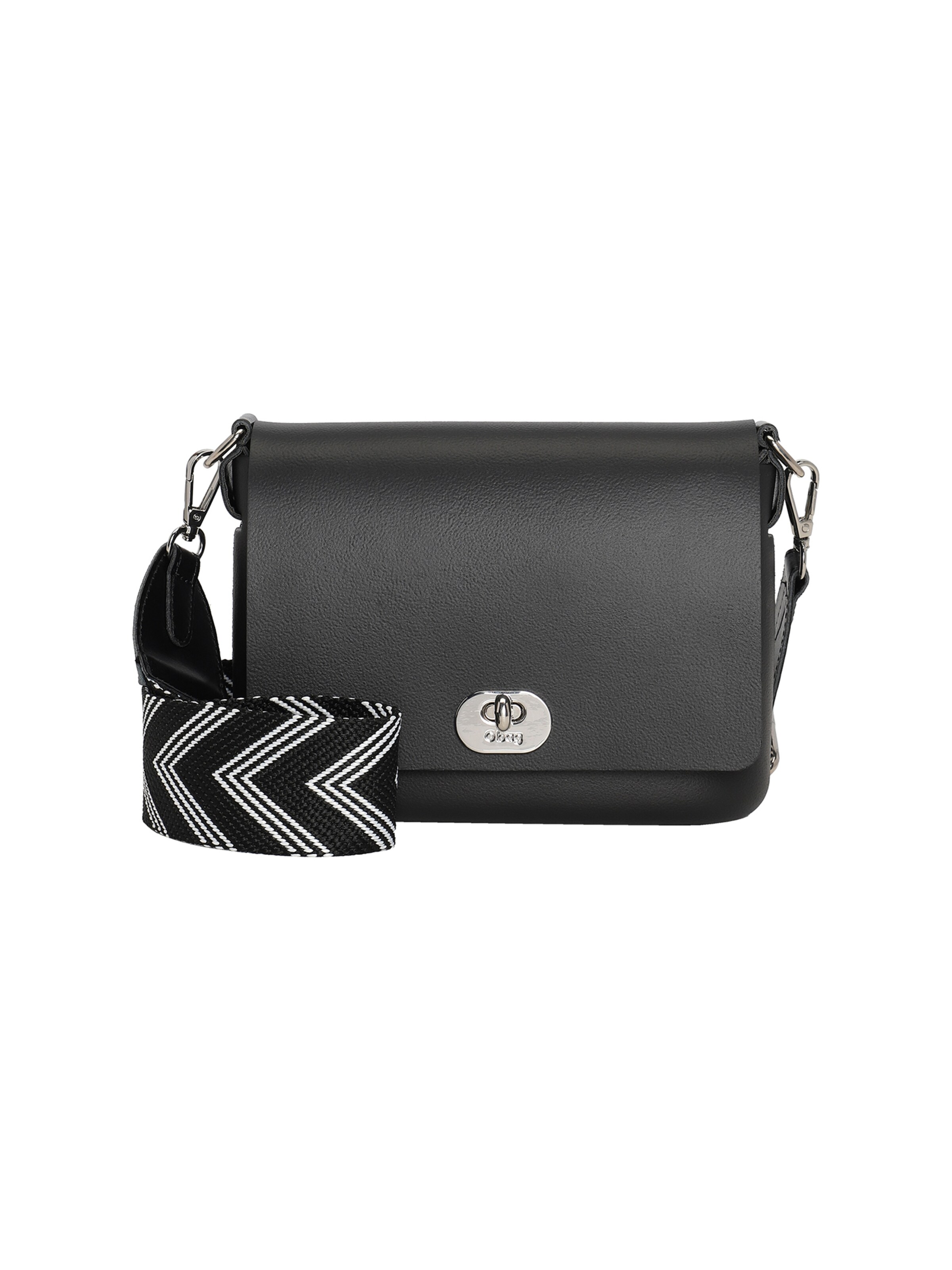 O bag Shoulder Bag in Black: front