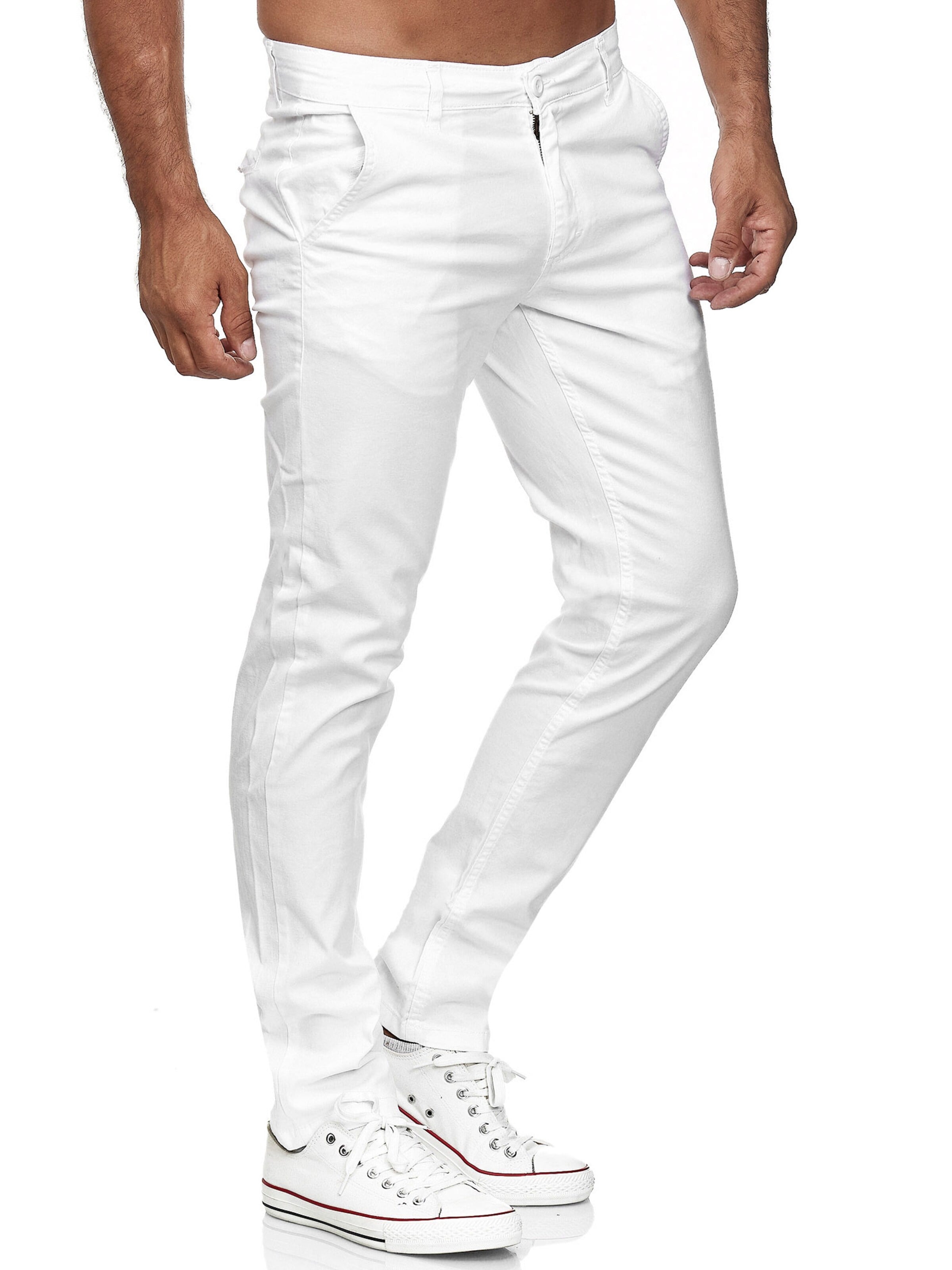 Tazzio Slimfit Chinosy '19530' w kolorze biały