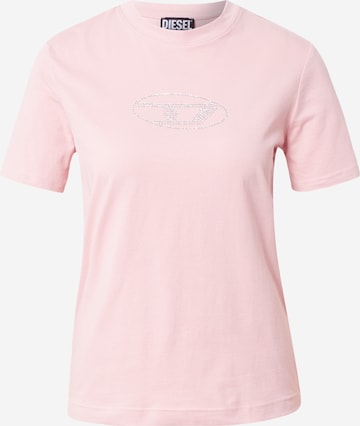 DIESEL T-shirt i rosa: framsida