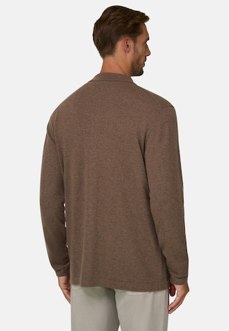 Boggi Milano Regular fit Overhemd in Bruin
