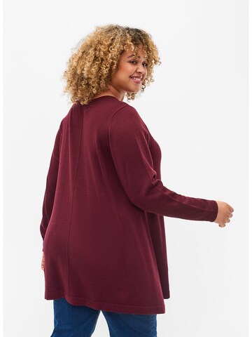 Zizzi Sweater 'MSHAPE' in Red