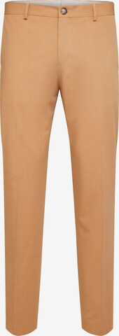 Coupe slim Pantalon à plis 'Liam' SELECTED HOMME en beige : devant