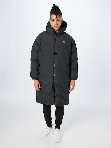 Manteau mi-saison LACOSTE en noir : devant