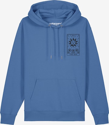 Felpa ' Tarot The Sun ' di Watapparel in blu: frontale