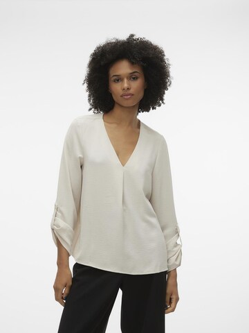 VERO MODA Bluse 'Kas' in Grau: Vorderseite