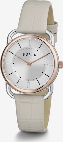 FURLA Analoog horloge 'New Sleek' in Beige