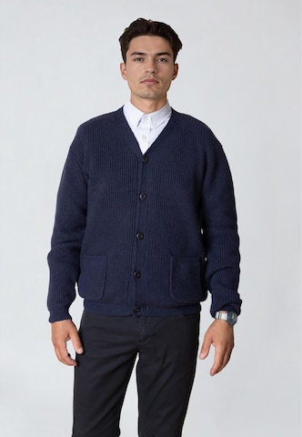 Clean Cut Copenhagen Gebreid vest 'Brooks' in Blauw: voorkant