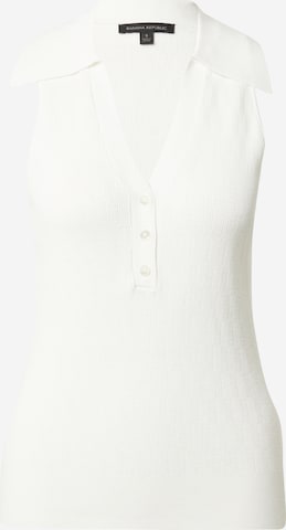 Banana Republic Knitted Top in White: front