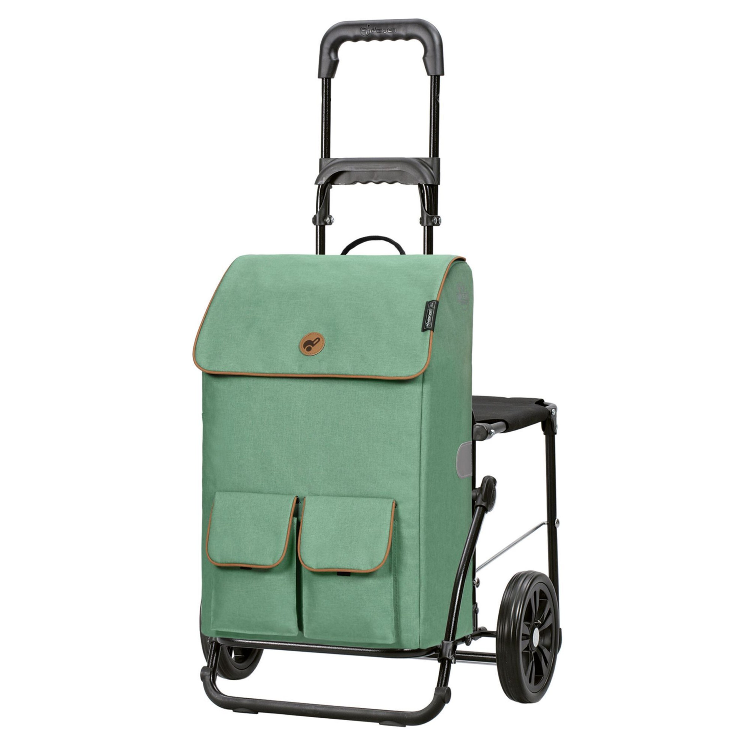 Andersen Shopper Trolley 'Ipek' in Groen: voorkant