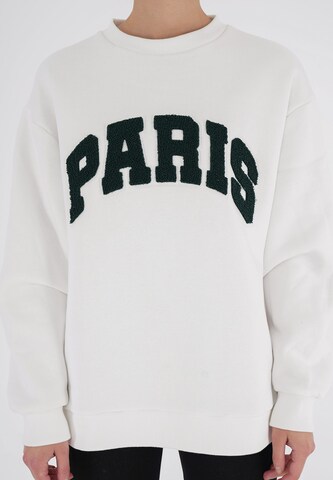 FRESHLIONS Sweatshirt 'Paris' in Wit