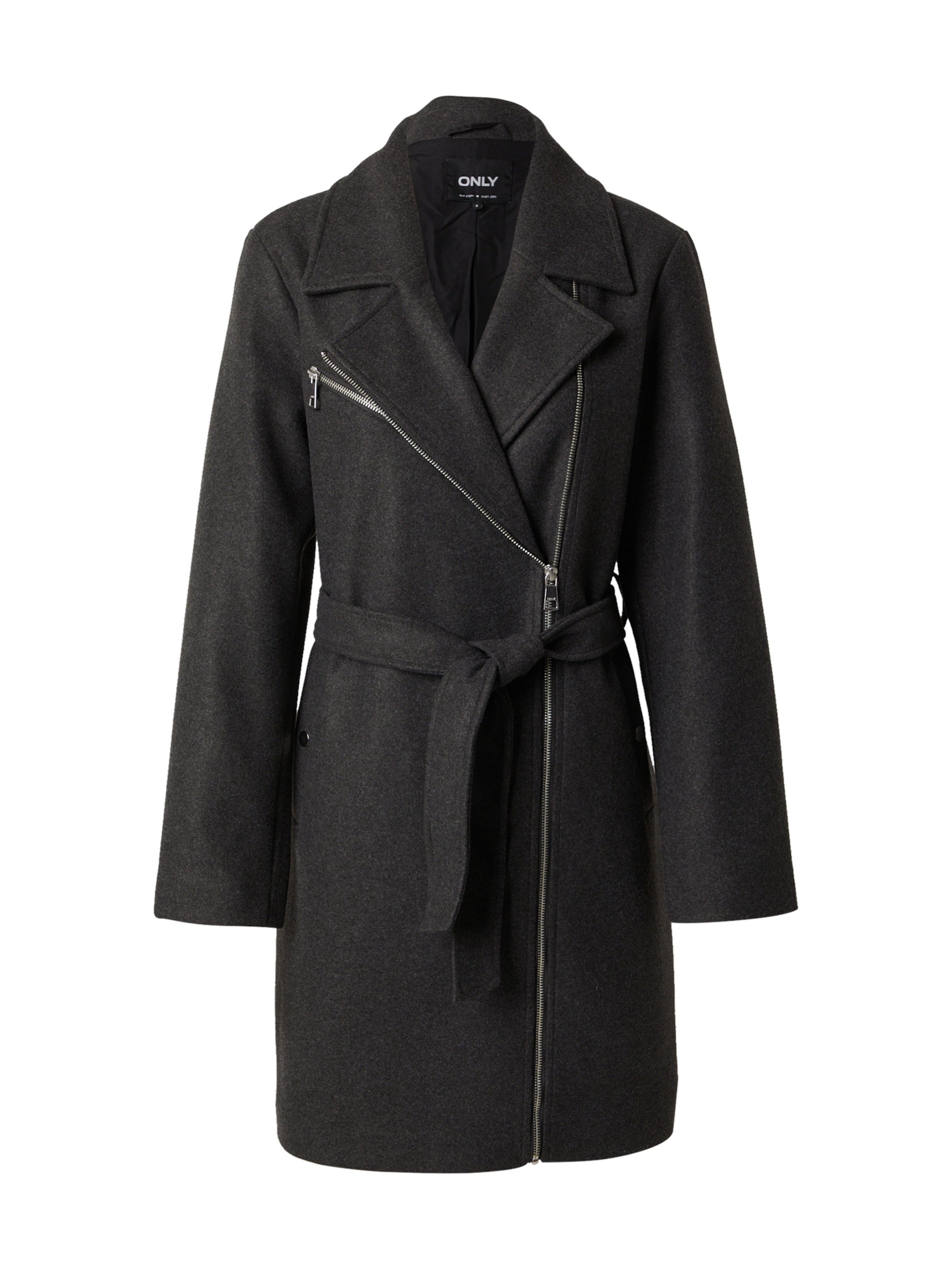 ONLY Between-Seasons Coat in Grey: front