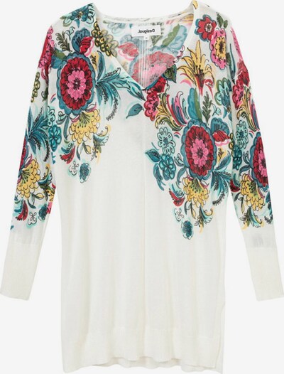 Desigual Kampsun 'GEORGINA' segavärvid / valge, Tootevaade