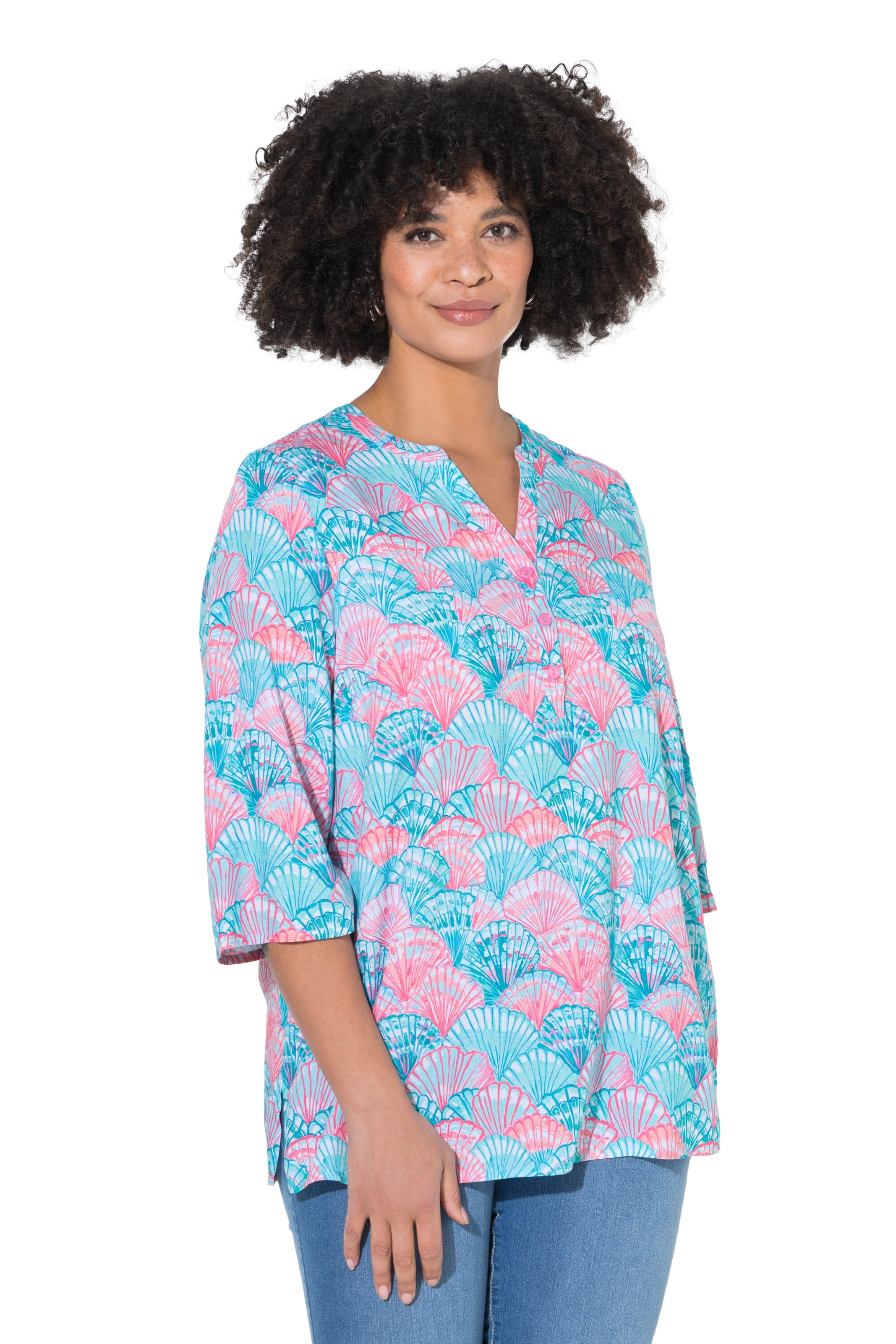 Angel of Style Blouse in Blue: front