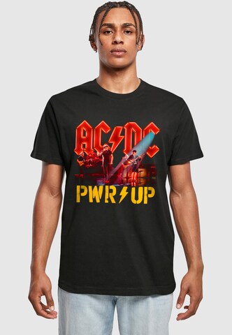 Merchcode Majica 'ACDC - PWRUP Stage Lights' | črna barva: sprednja stran