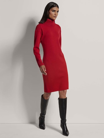 MADELEINE Gebreide jurk in Rood