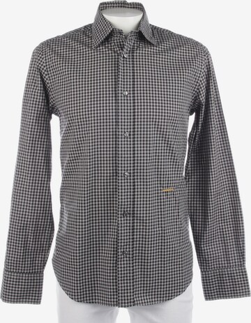 0039 Italy Button Up Shirt in M in Grey: front