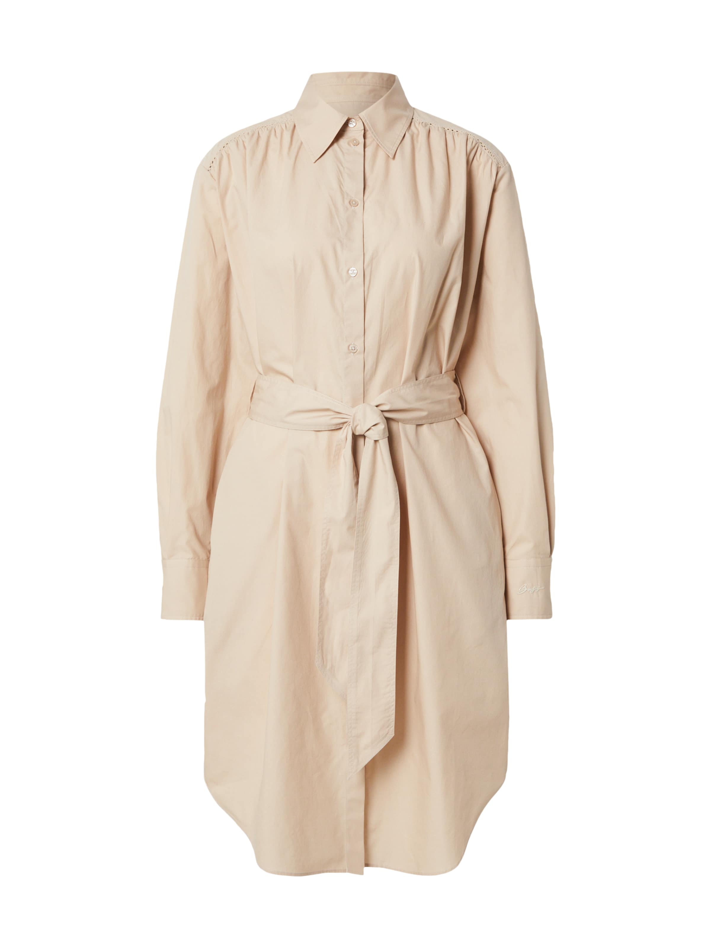 BOSS Рокля тип риза 'C_Delegant_1' в бежово: отпред