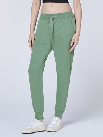 Detto Fatto Tapered Workout Pants in Green: front