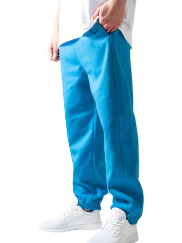 Urban Classics Tapered Trousers in Blue: front