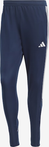 ADIDAS PERFORMANCE Skinny Športne hlače 'Tiro 23 League' | modra barva: sprednja stran