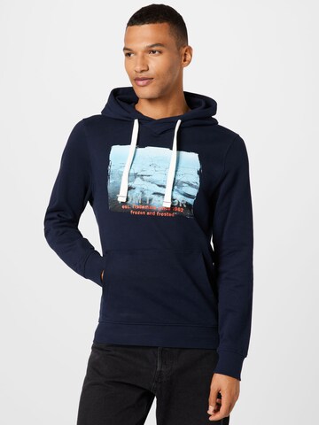 TOM TAILOR Sweatshirt in Blue: front