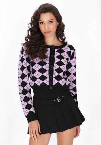 Cardigan myMo ROCKS en violet : devant