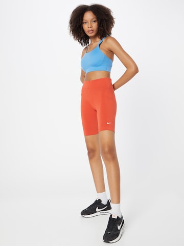 Nike Sportswear Skinny Legíny - Červená