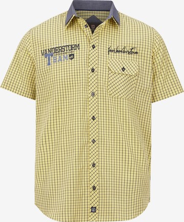 Jan Vanderstorm Overhemd ' Rutger ' in Geel: voorkant