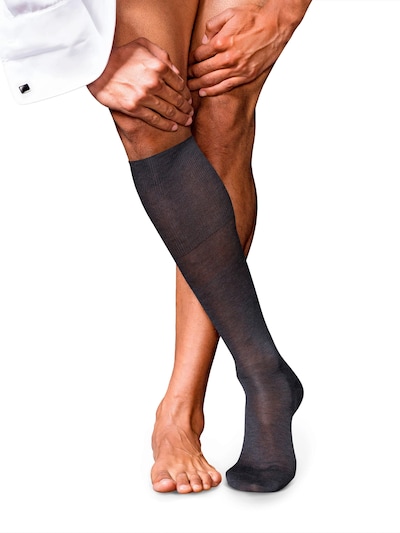 FALKE Knee High Socks 'No. 9 Pure Fil d´Écosse' in 39-40 in Anthracite, Item view