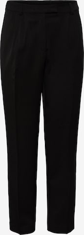 Y.A.S Regular Pleat-Front Pants 'Sorah' in Black: front