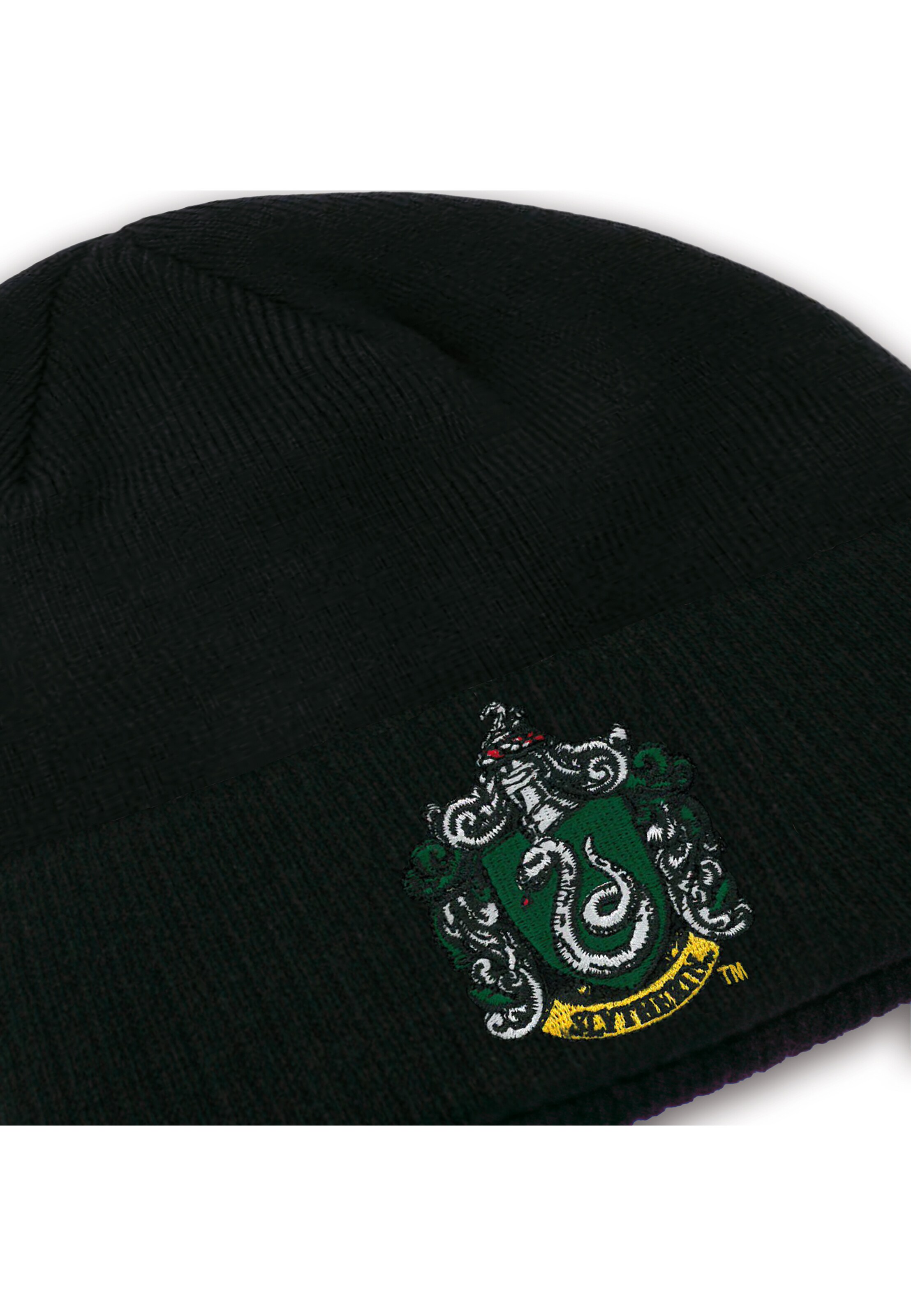 LOGOSHIRT Beanie 'Harry Potter - Slytherin' in Schwarz