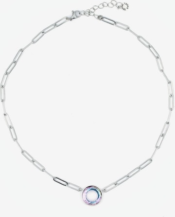 Sergio Engel Ketting 'Cosmic Kette 04 Elegante Edelstahlkette mit Cosmic-Kristall-Anhänger' in Lila: voorkant