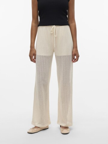 VERO MODA Wide leg Trousers 'VMCailey' in White: front