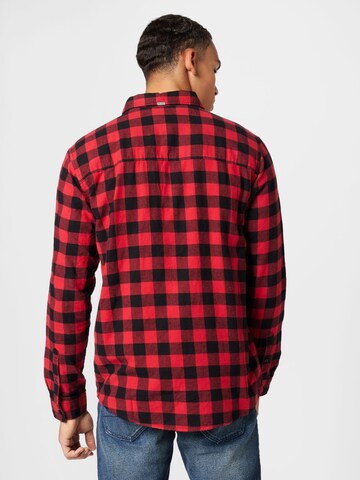 QS Regular fit Button Up Shirt in Red