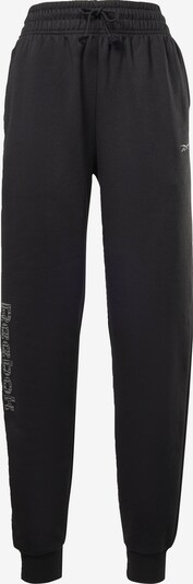 Reebok Sport Sportske hlače u crna / srebro, Pregled proizvoda