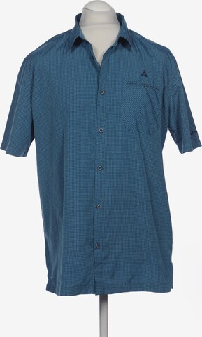 Schöffel Button Up Shirt in 8XL in Blue: front