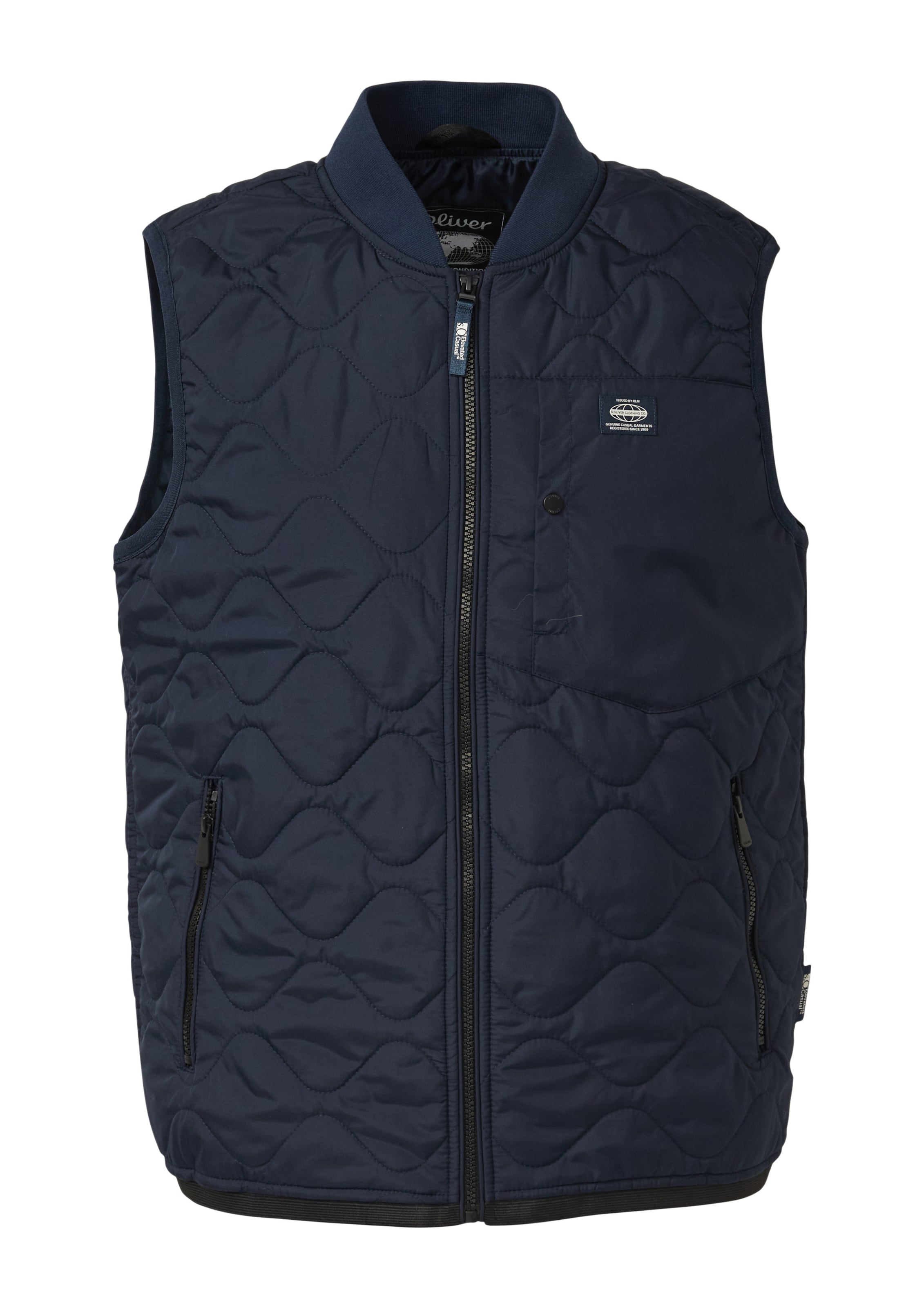 s.Oliver Vest in Blue: front