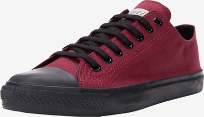 Ethletic Sneakers laag in de kleur Donkerrood / Zwart, Productweergave