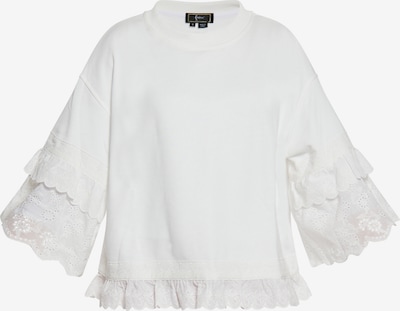 Megztinis be užsegimo iš faina, spalva – balta, Prekių apžvalga