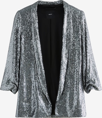 Next Блейзер в Серебристый: спереди