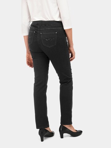 Goldner Regular Jeans 'Louisa' in Schwarz