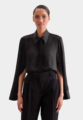 SEIDENSTICKER Blouse in Zwart: voorkant
