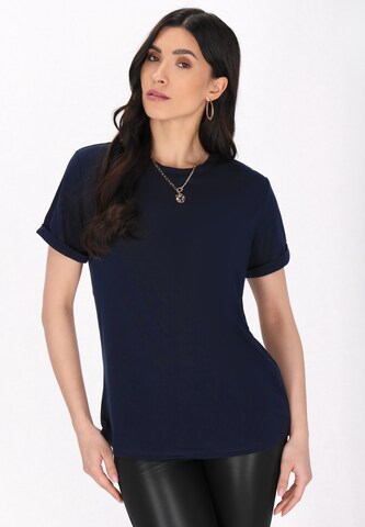 faina Shirt 'Essentials' in Blauw: voorkant