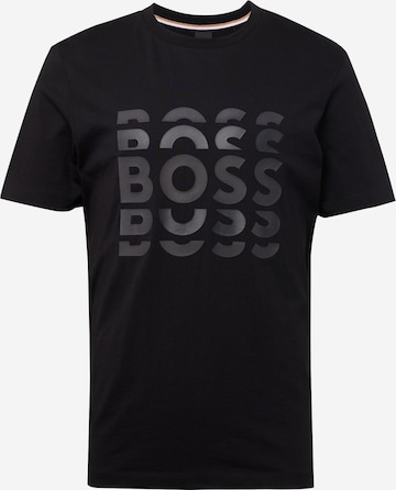 BOSS Black - Camisa 'Tiburt 414' em preto: frente