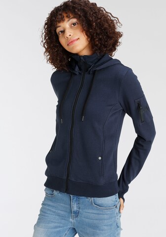 ALPENBLITZ Zip-Up Hoodie in Blue